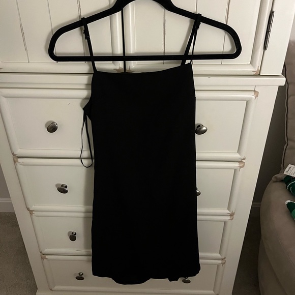 Lulus black mini dress with back tie - Picture 2 of 3